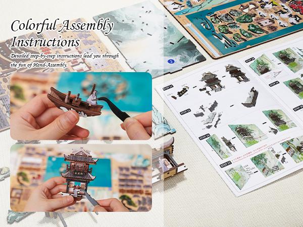 CUTEBEE DIY 3D Book Nook Kit Su Dongpo’s Life – Wooden Miniature House with LED Light, Handmade Ancient Chinese Landscape Decor | Holiday, Christmas and Black Friday Gift CUTEBEE DIY 3D Book Nook Kit Su Dongpo’s Life – Wooden Miniature House with LED Light, Handmade Ancient Chinese Landscape Decor | Holiday, Christmas and Black Friday Gift