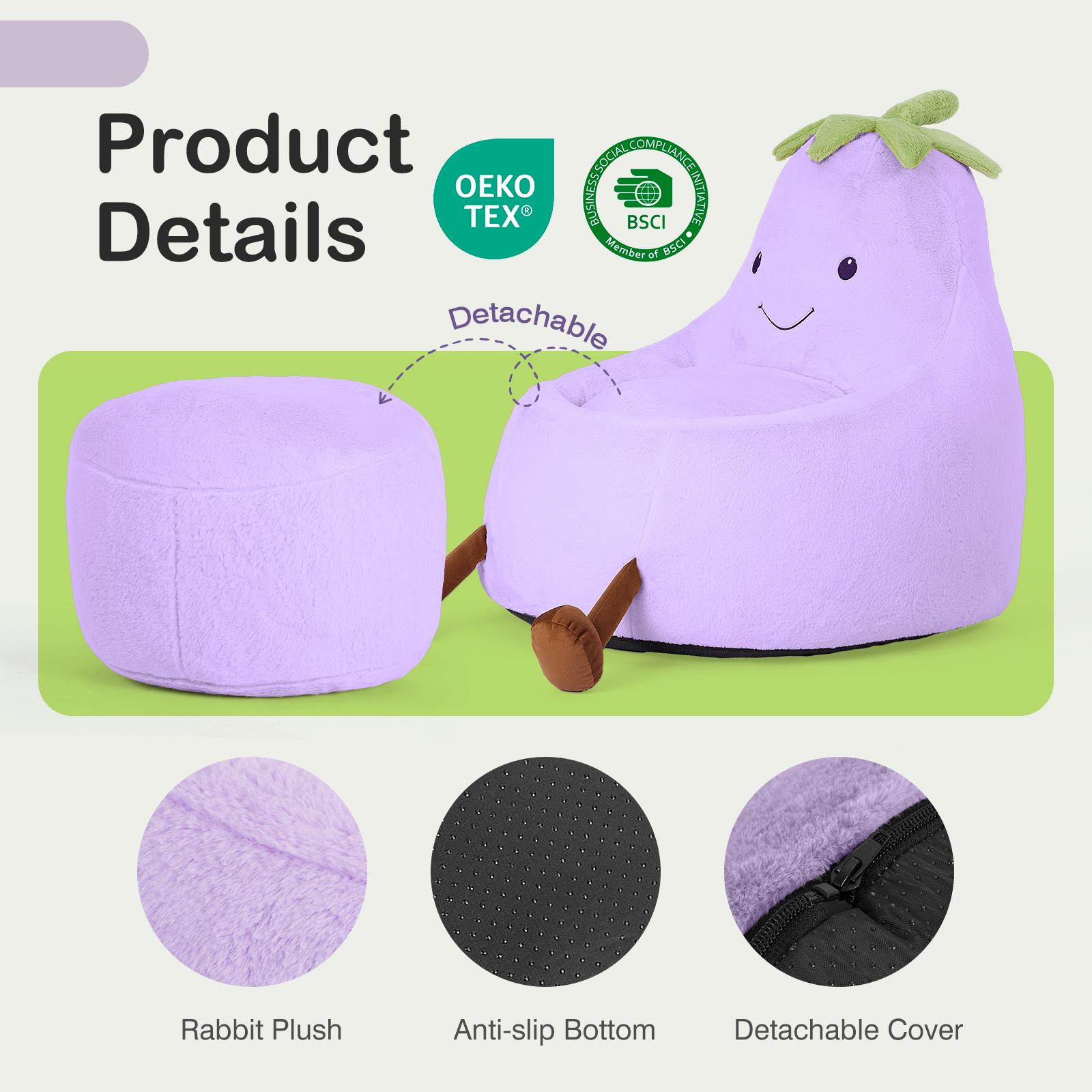 31" Huggable Rabbit Bean Bag Chair, Luxury Faux Fur Detachable Cover & Non-Slip Bottom, Plush Supportive Foam Fill for Kids and Teens 31" Huggable Rabbit Bean Bag Chair, Luxury Faux Fur Detachable Cover & Non-Slip Bottom, Plush Supportive Foam Fill for Kids and Teens