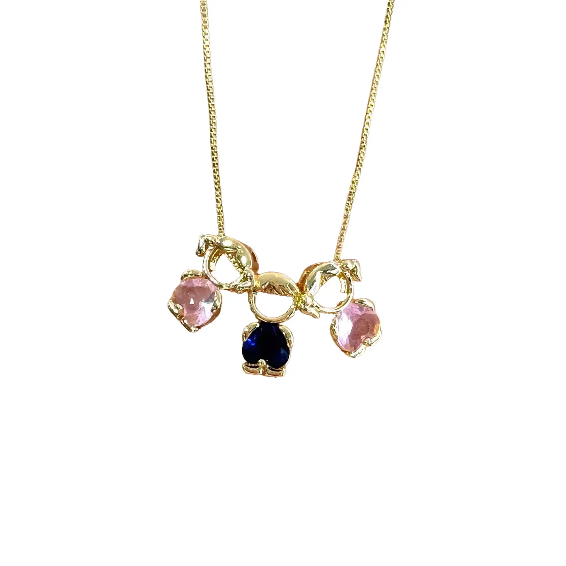 Summervibes 18K Mom & Kids Birthstone Detachable Necklace,A Mother’s Love, Always With You,Gift for Women