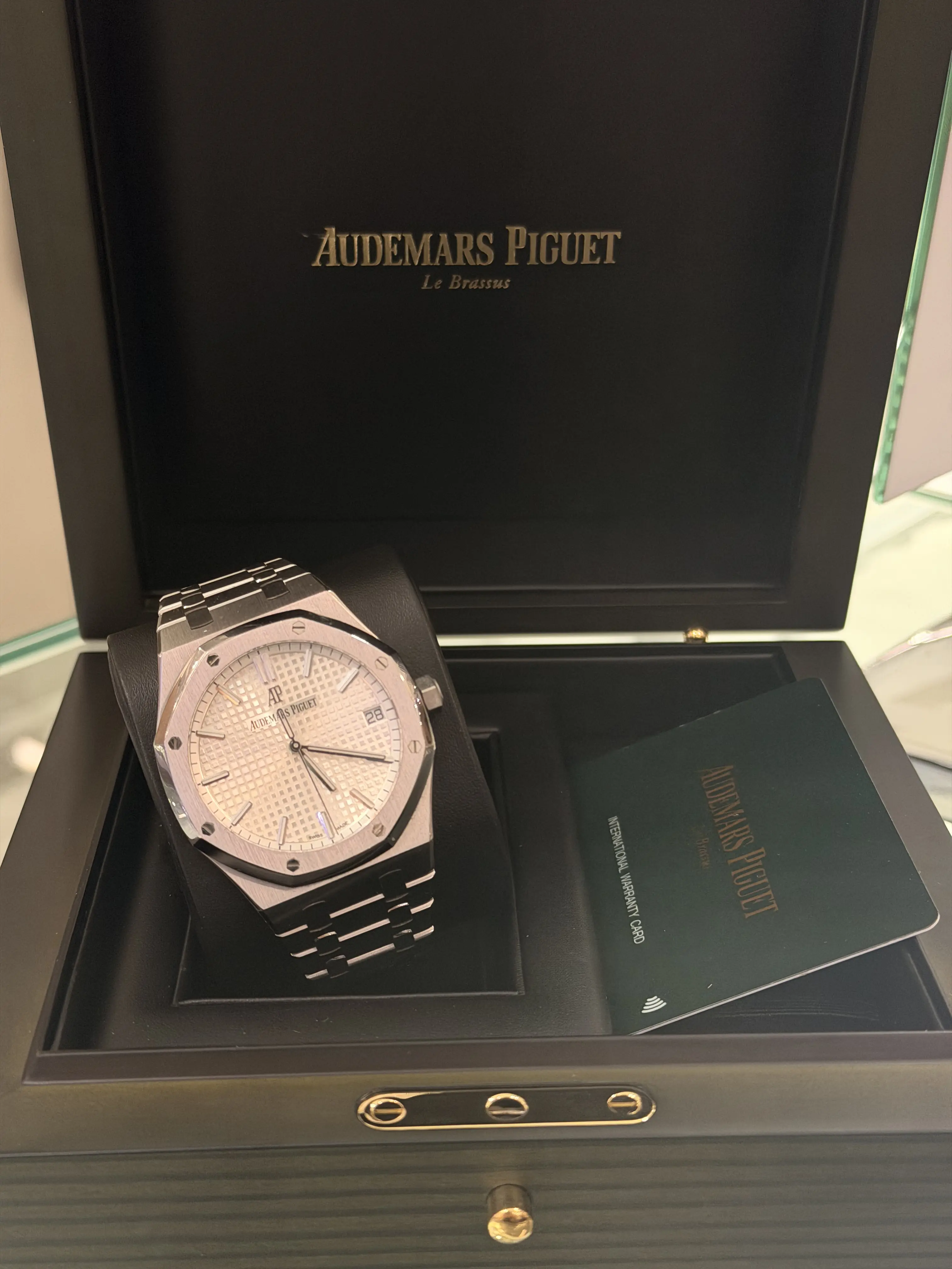 Audemars Piguet Royal Oak 41 mm White Dial Stainless Steel Watch