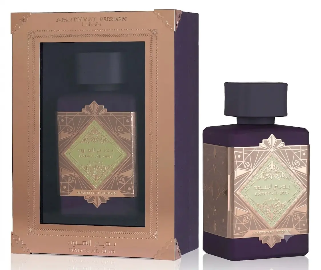 Lattafa Bade'e Al Oud Amethyst Fusion for Men 3.4 Oz Eau De Parfum