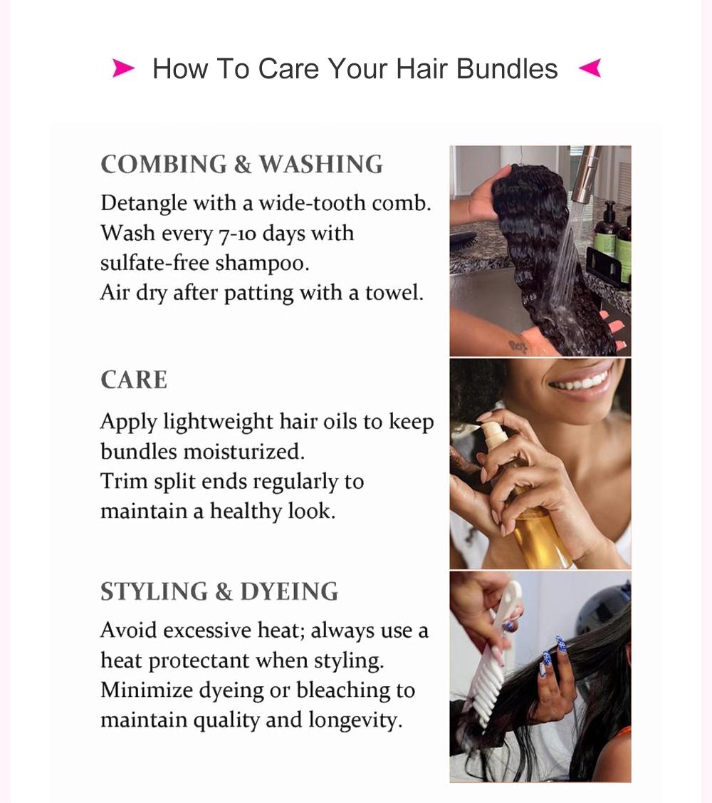 Thick Loose Deep Wave Human Hair Bundles Raw Human Hair Weave Brazilian Body Wave Quick Weave Extensions 1/3/4 Bundles #TiktokShopSpringGlowUp