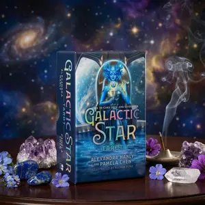 Galactic Star Tarot Deck - Modern 78-Card Tarot Deck Designed for Starseeds, Cosmic Seekers, and Intuitive Readers