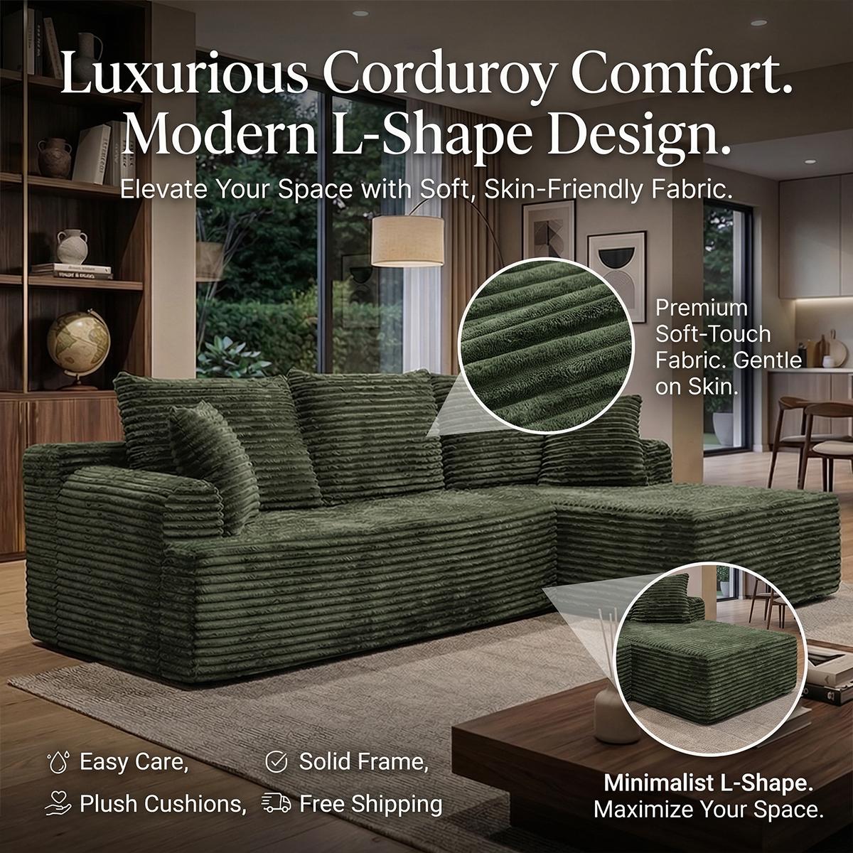 95-inch L-shaped living room design, comfortable and ready to use without assembly. Modern modular s x ofa, durable and comfortable large sofa. furniture express loungers al seccion a of cloud couches boneless sectional