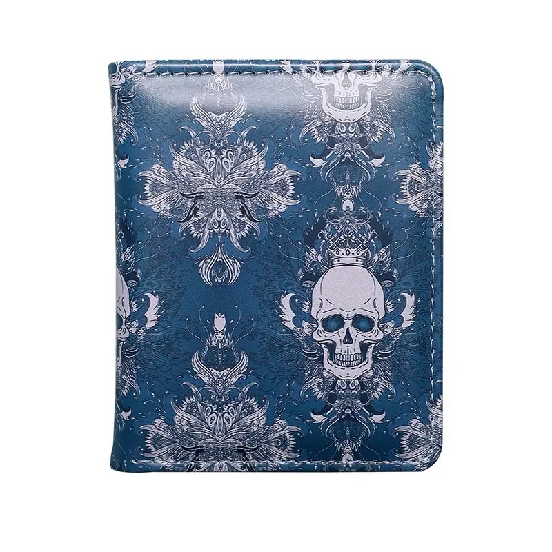Blue Skulls Paisley Bifold Wallet