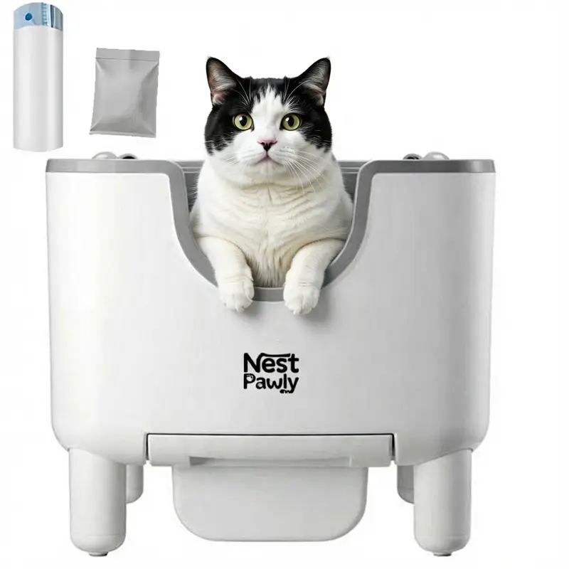Storage Bin Mess Free Cat Litter Best Mess Free Litter Box TikTok Shop