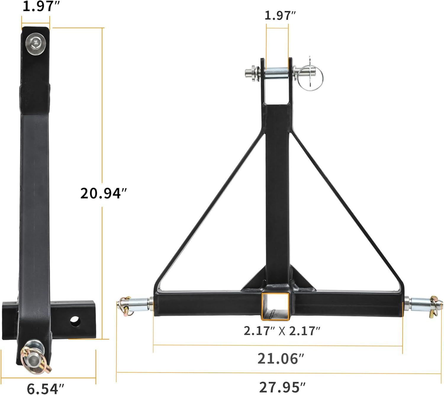 YITAMOTOR 3 Point Hitch Receiver with 2" Receiver Trailer Hitch for Tractor Category 1 Attachments for Kubota, BX, LM25H, WLM Tractor, NorTrac, Yanmar, Kioti, Cat, John Deere, CAT 1 Hitching YITAMOTOR 3 Point Hitch Receiver with 2" Receiver Trailer Hitch for Tractor Category 1 Attachments for Kubota, BX, LM25H, WLM Tractor, NorTrac, Yanmar, Kioti, Cat, John Deere, CAT 1 Hitching