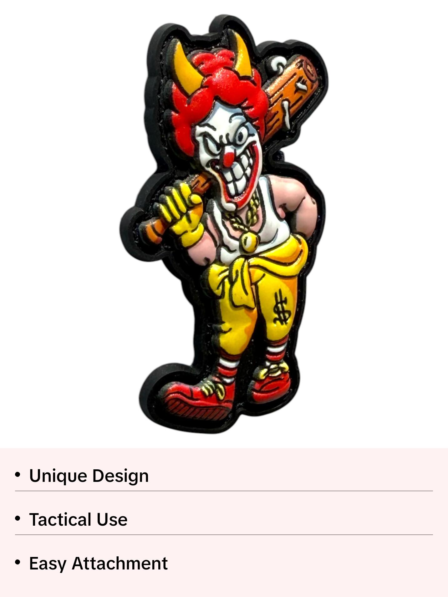 Gangster Clown PVC Patch – Hook & Loop – Tactical Morale Patch