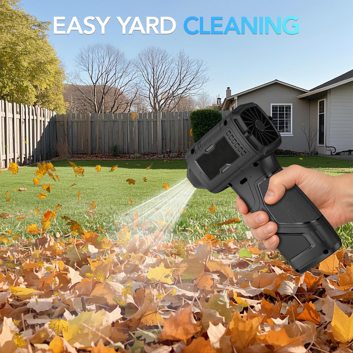 Compresssed Air duster Cordless Leaf Blower Violent Turbo Fan,USB Rechargeable Handheld Cooling Turbo,Portable Waist Fan