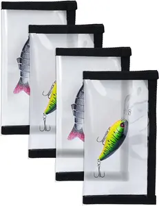 Fishing Lure Covers with Magic Sticker Closure | Durable & See-Through | Safe, Convenient Bait Storage for Every Angler