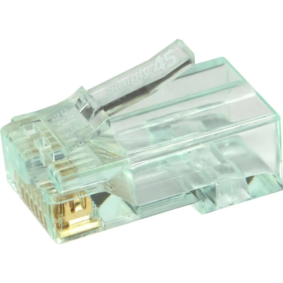 Go Simply Connect Unshielded Pass Thru RJ45 Modular Plugs for Cat6 UTP, 50-Pack, Clamshell