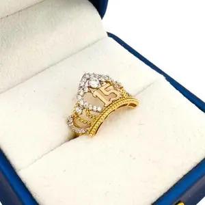 Anillo de 15 sz6 14k