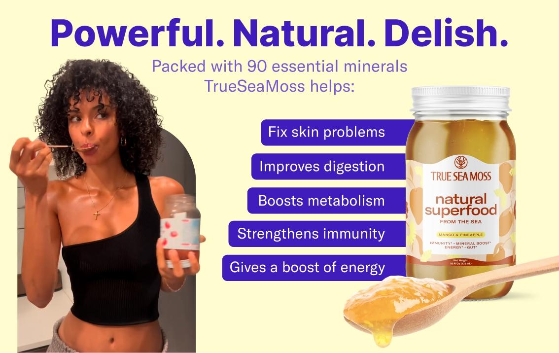 True Sea Moss Gel 2-Jar Bundle: Mango-Pineapple & Blue Spirulina-Raspberry – Rich in Essential Minerals & Vitamins – supports vitality True Sea Moss Gel 2-Jar Bundle: Mango-Pineapple & Blue Spirulina-Raspberry – Rich in Essential Minerals & Vitamins – supports vitality
