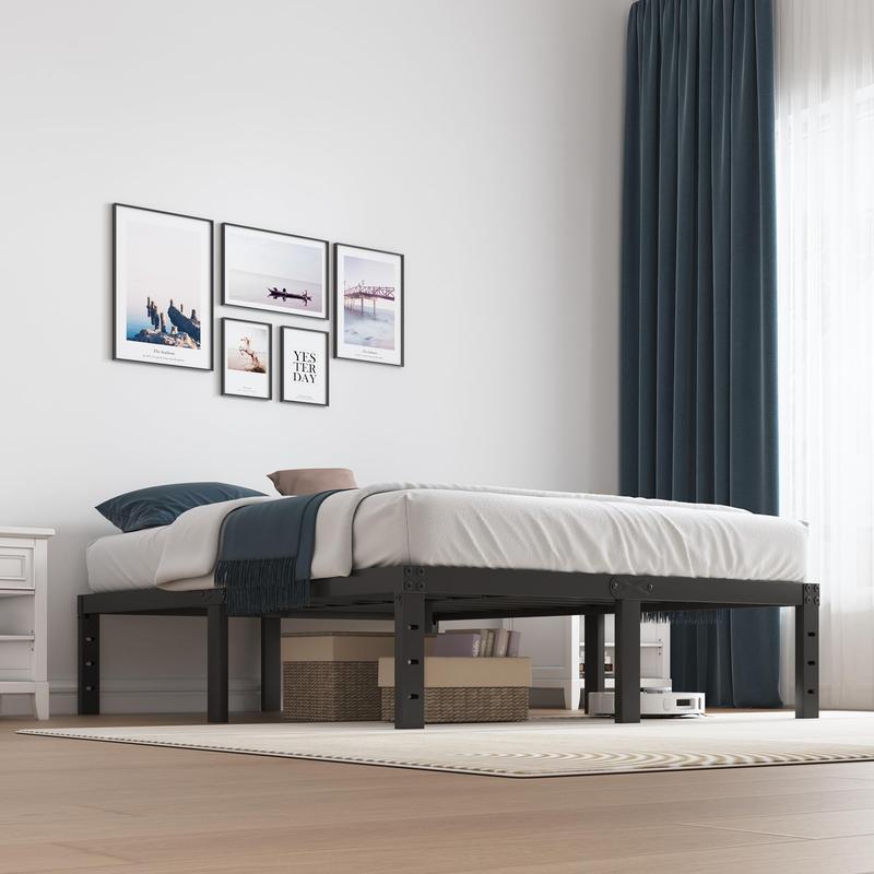 Edenza-Bed Frame- 14 16 18 Inches, Twin Full Queen King Size with Storage Space Under Frame ，Heavy Duty Metal Platform Bed Frames , Sturdy Steel Slat Support barbarian Bedroom Bedframe Bedframes