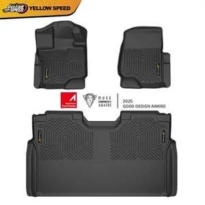 TPE Floor Mats Liners Fit For 2015-24 Ford F-150/F-150 Lightning Super Crew Cab