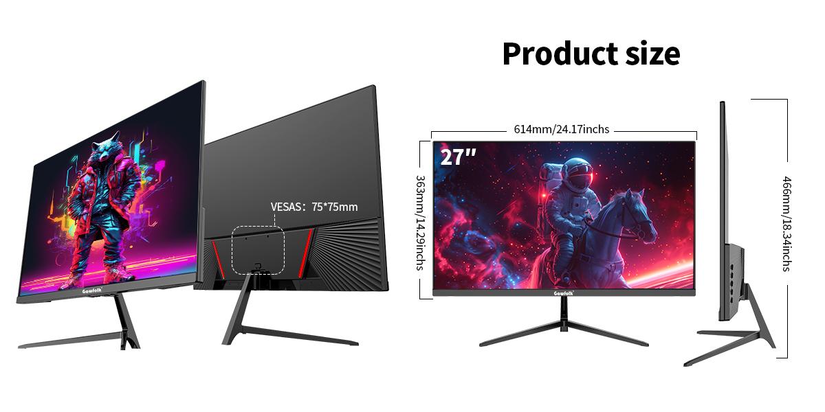 27 Inch WQHD 120Hz Gaming Monitor Flat Display – 2560×1440,HDMI & DP Inputs, VESA Wall-Mount, G-Sync, Wide Color Gamut for Immersive Gameplay 27 Inch WQHD 120Hz Gaming Monitor Flat Display – 2560×1440,HDMI & DP Inputs, VESA Wall-Mount, G-Sync, Wide Color Gamut for Immersive Gameplay