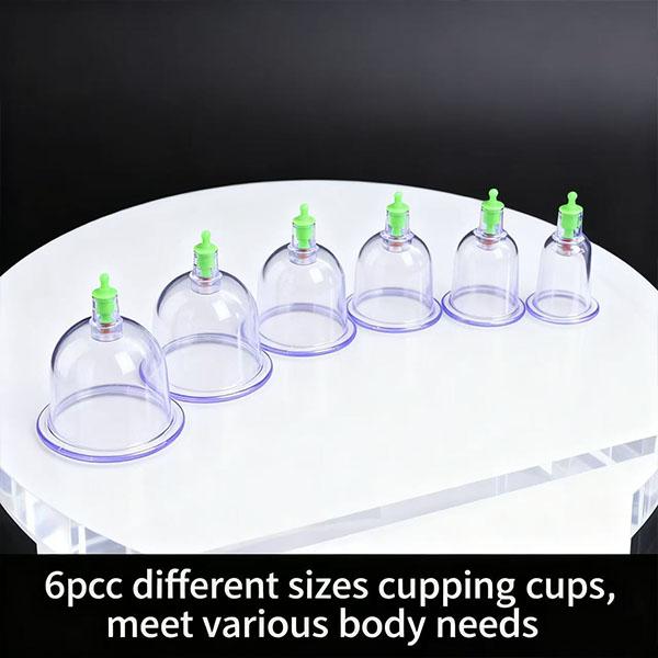 Cupping Set with Pump – 12PCS Vacuum Massage Cups Kit for Muscle Relaxation, Pain Relief & Cellulite Care
