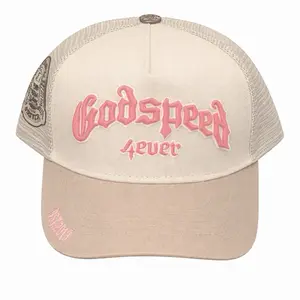 Godspeed 4ever GS Trucker Hats (Grey/Pink)