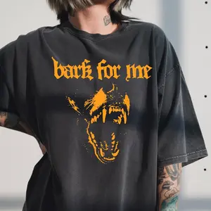 Bark For Me Graphic Tee – Gothic Doberman Dog Shirt, Y2K Grunge Streetwear Style, Dark Aesthetic Fashion Top, Gift for Streetwear Fans