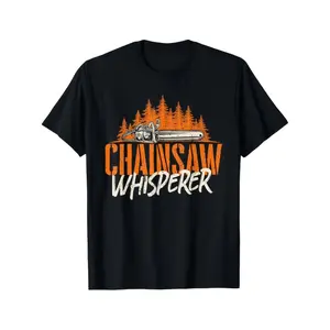 Unisex Chainsaw Whisperer T-Shirt, Ideal Gift for Lumberjacks, Loggers, Woodworkers