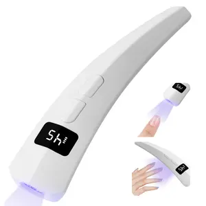 SAVILAND UV Nail Lamp for Gel Nails: 10s Fast Flash Cure Handheld UV Light with 2 Lighting Modes, Rechargeable Cordless Mini LED Lamp for DIY Manicure at Home