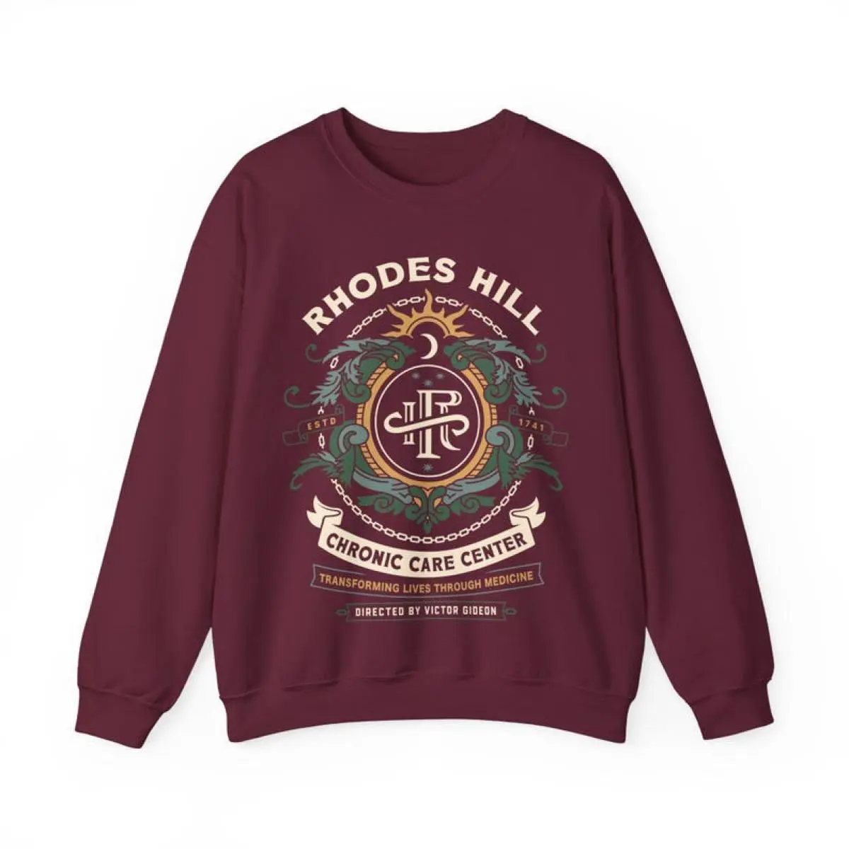 Resident Evil Requiem Rhodes Hill Chronic Care Center Sweatshirt-Tshirt and hoodie| Victor Gideon Graphic Crewneck | Horror Game Fan Merch Gift Idea, Soft Cotton Blend, Breathable Comfort, Gift For Him, Gift For Her