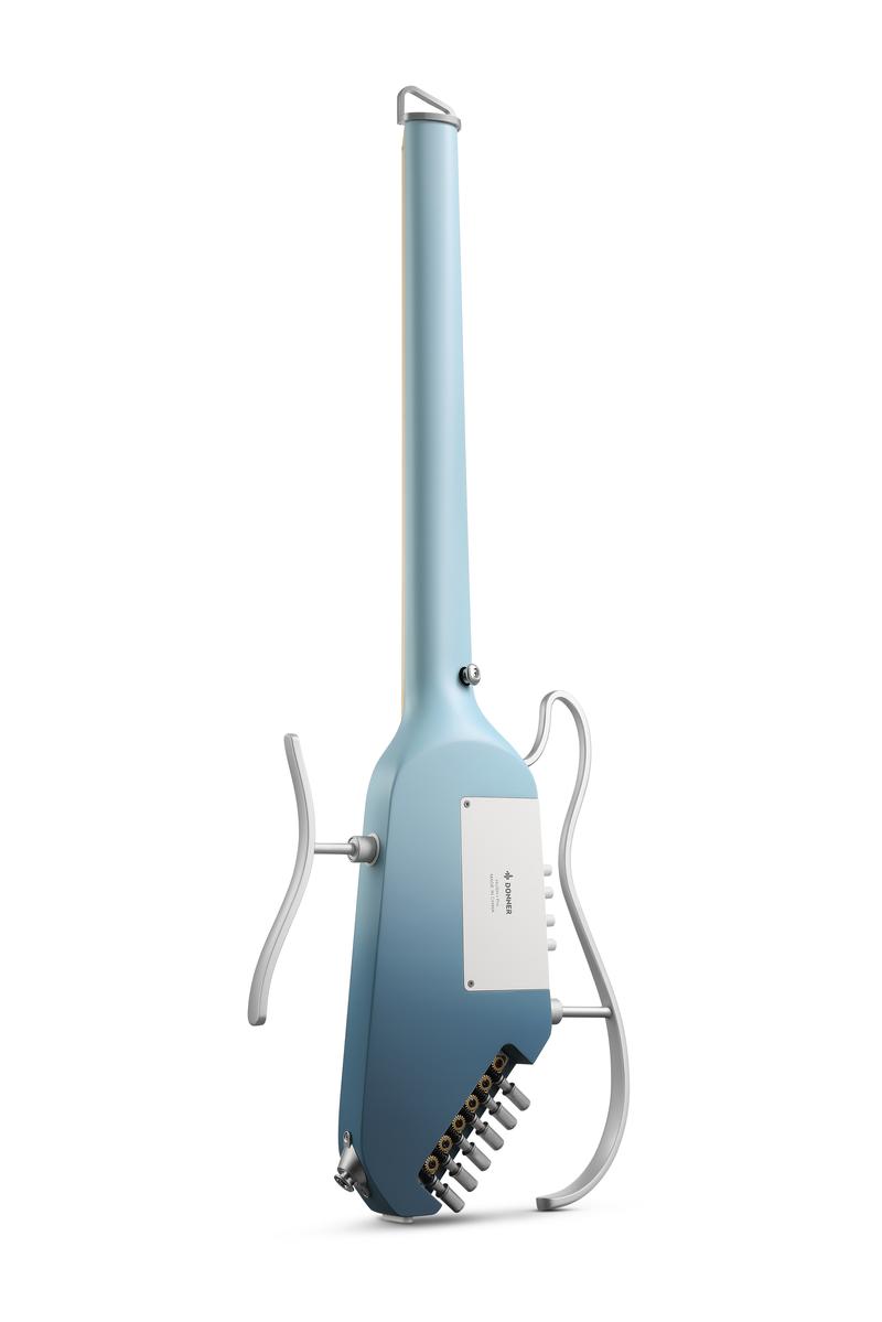 Donner HUSH-I PRO Acoustic-Electric Travel Guitar Kit with Sound Effects, Gradient Colors, USB-C Fast Charging