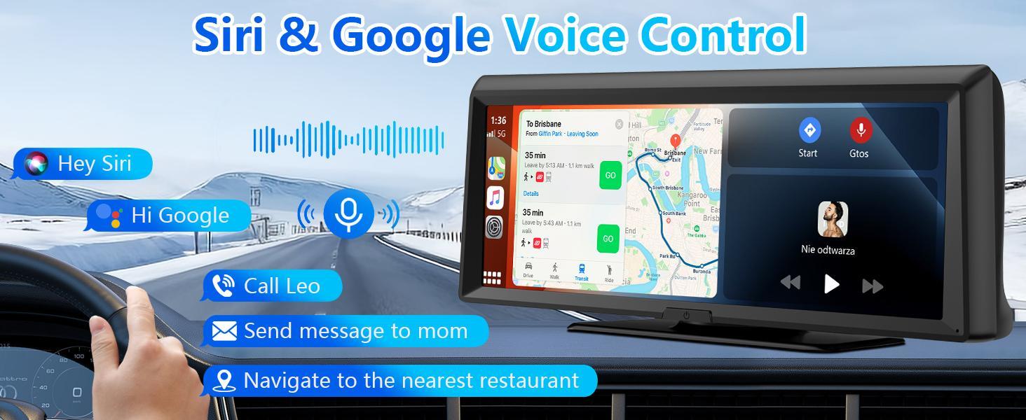 【HiEHA】2026 Dash Cam with 8.14" Wireless CarPlay Touchscreen, Wireless Carplay & Android Auto, 1080P Backup Camera, 2K Front, Mirror Link/Bluetooth/GPS Navigation/Satellite Radio for All Vehicles