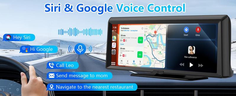 【HiEHA】New Year Gift: 2026 Dash Cam with 8.14" Wireless CarPlay Touchscreen, Wireless Carplay & Android Auto, 1080P Backup Camera, 2K Front, Mirror Link/Bluetooth/GPS Navigation/Satellite Radio for All Vehicles