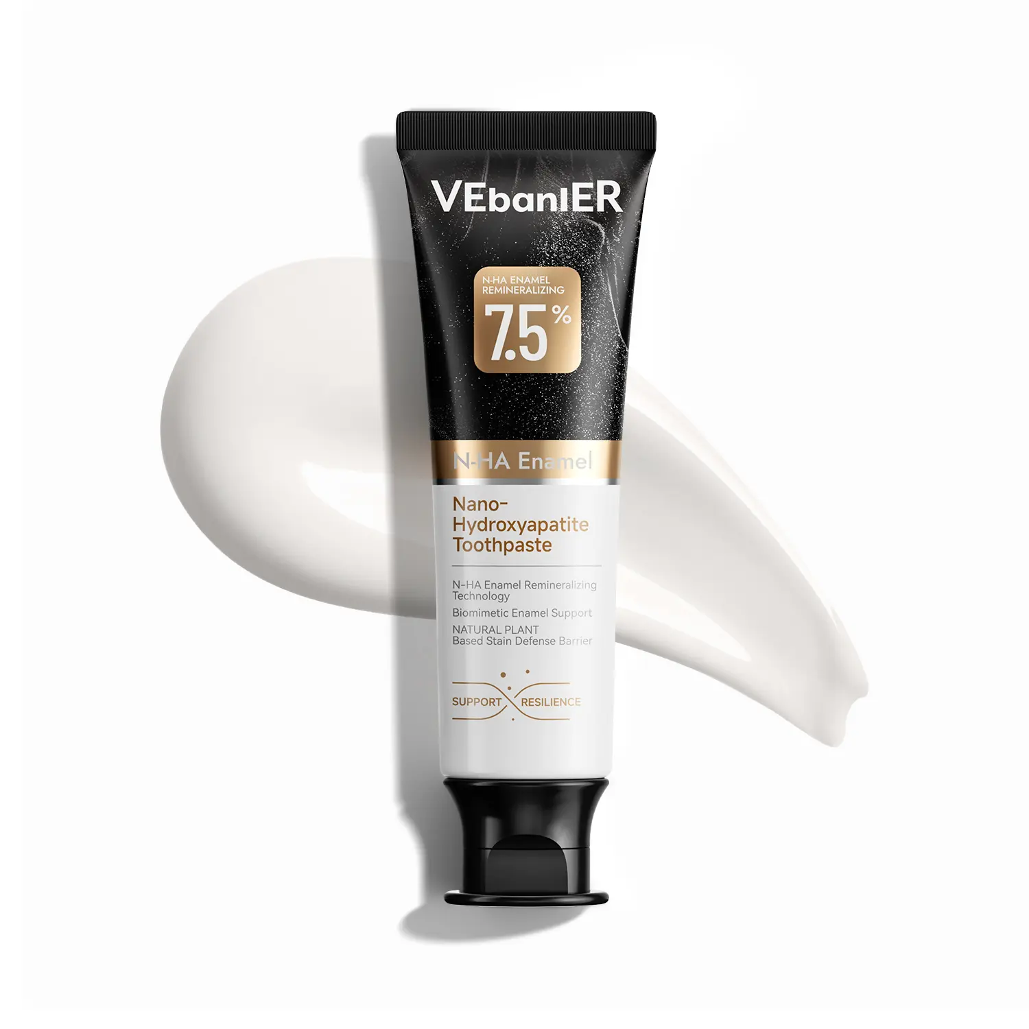 VEbanlER Oral Care Nano Hydroxyapatite Toothpaste Repair periodontal pockets loose teeth,Ultra Whitening & Enamel Reparing, Fights Plaque, Coconut Mint 1