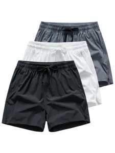 Men’s fashion versatile outdoor casual three-inch inseam shorts (3 pieces); men’s jogging long pants