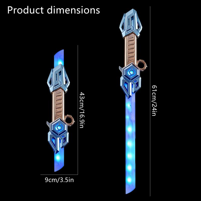 Retractable Light Up Sword With Sound Effects, Sci-fi Role Play Toy, Multiple Color Changing LED Lightsaber Swords, Extendable Spinning Light Saber, Props Weapon Perfect for Holiday and Birthday Gifts