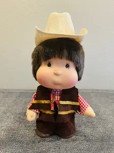 Norteño Doll with Straw Hat and Brown Vest Adorable Collectible Doll Perfect for Display