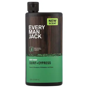 Every Man Jack Body Wash, Surf + Cypress, 16.9 fl oz (500 ml)