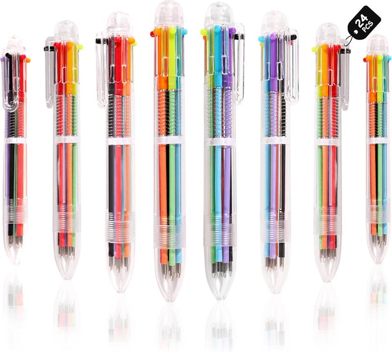 Ballpoint Pens 24 PCS 0.5mm 6-in-1