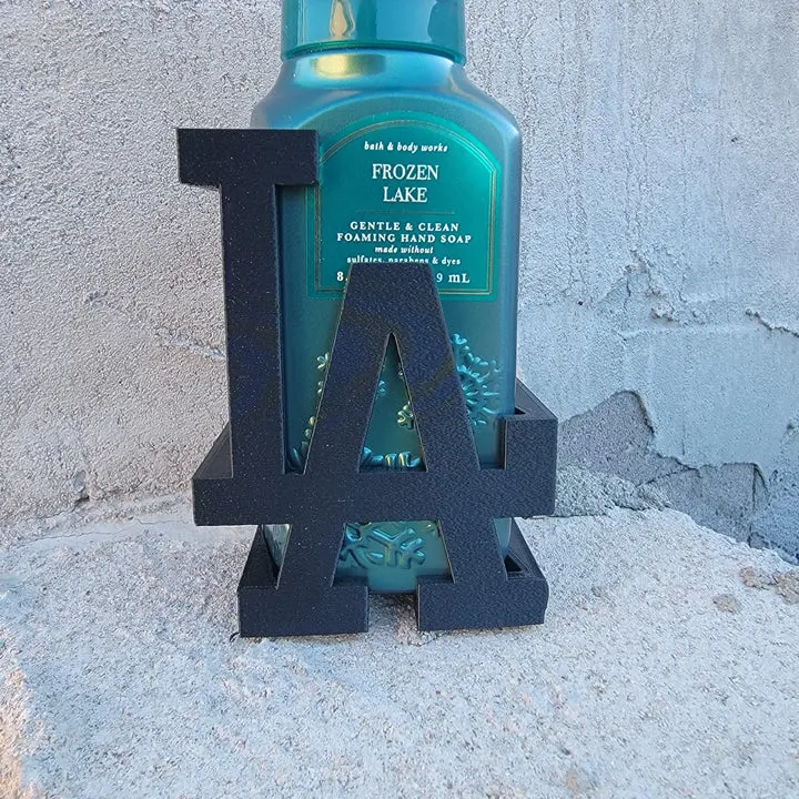 Dodgers-inspired Soap Dispenser Holder | Fits Bath & Body Works Foaming Bottles | Bathroom And Kitchen Sink Decor | Fan Gift