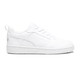 PUMA Mens Rebound V6 Low Lace Up Sneakers Shoes Casual - White