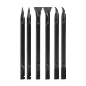 KOMOX 6 PCS Plastic Scrapers Tool, Non-Scratch Scraper Tool for Tight Spaces, Multi-Purpose Label Scraper Pen-Shaped, for Car Cleaning Supplies, Kitchen, Crevices, Stains