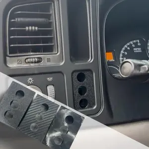 99-06 Chevy/GMC gmt800 3 Button Holder - Black with Three Circular Cutouts - Specific Model Compatibility vehicle various Car Accessories