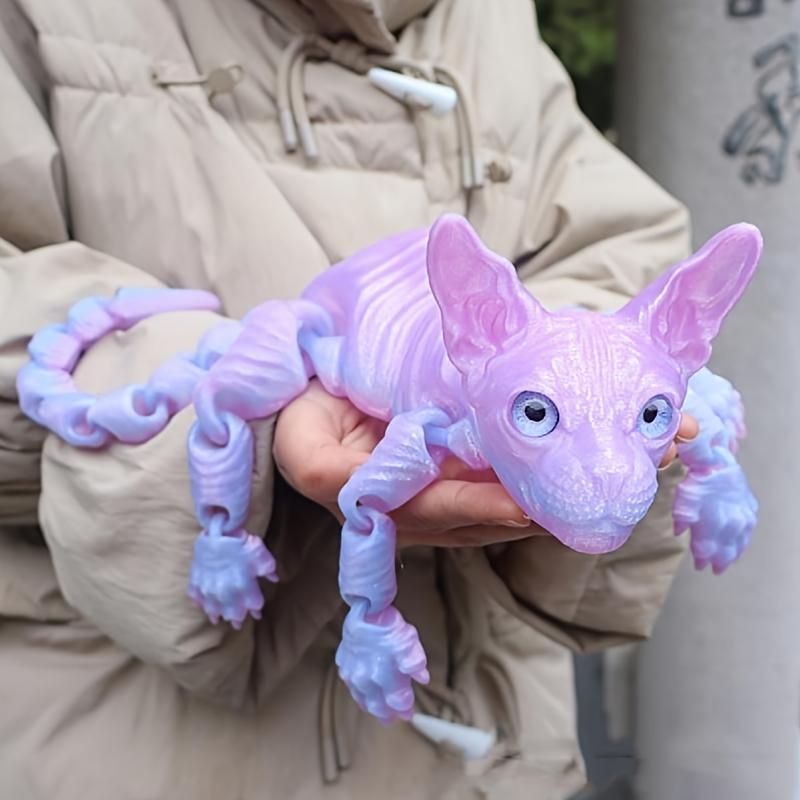 3pcs Large 3D Printed Sphynx Cat Statues (19.96in & 9.06in) - Movable ADHD 3D Fidget Stress Relief Toys for Adults, Whimsical Desktop Decoration Ornaments, House Decor Home Goods Gifts 3pcs Large 3D Printed Sphynx Cat Statues (19.96in & 9.06in) - Movable ADHD 3D Fidget Stress Relief Toys for Adults, Whimsical Desktop Decoration Ornaments, House Decor Home Goods Gifts