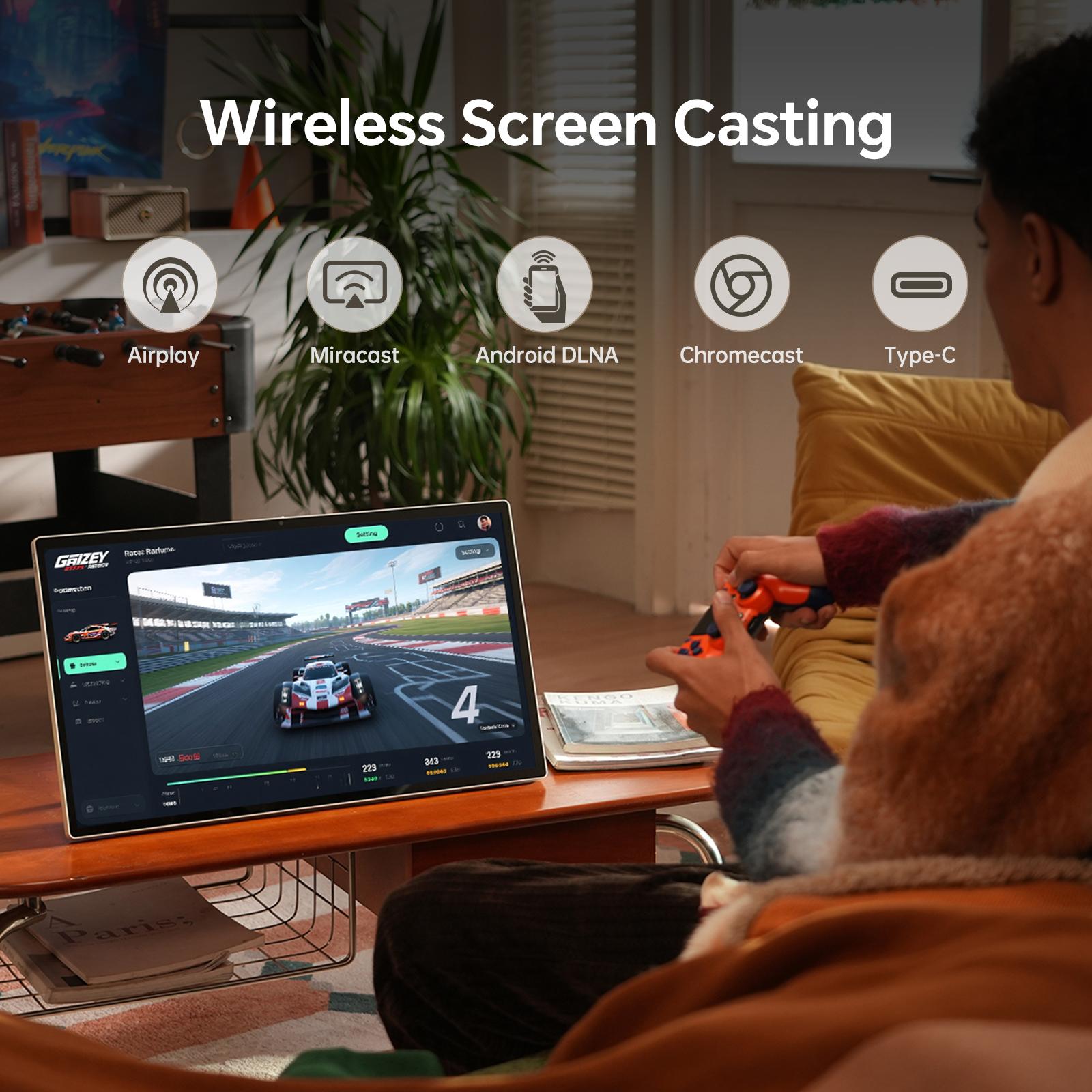 KTC 25'' 1080p MegPad A25Q5 Portable TV Touchscreen Monitor With Case, Qualcomm 8-core CPU 8GB+128GB, Android 14, Google EDLA Certification, 8MP Camera, 2*8W+2*4W Speakers, Remote Control, Built-in Battery 5000mAh+Wi-Fi 5 KTC 25'' 1080p MegPad A25Q5 Portable TV Touchscreen Monitor With Case, Qualcomm 8-core CPU 8GB+128GB, Android 14, Google EDLA Certification, 8MP Camera, 2*8W+2*4W Speakers, Remote Control, Built-in Battery 5000mAh+Wi-Fi 5