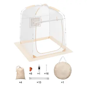 TikTokShopBlackFridayVEVOR Sports Tent Instant Tent Shelter Weather Proof 1 Person Clear Bubble Tent