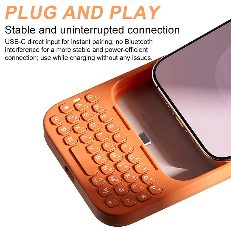 Mobile Phone Case with Keyboard All-in-One Magnetic-Attachment
