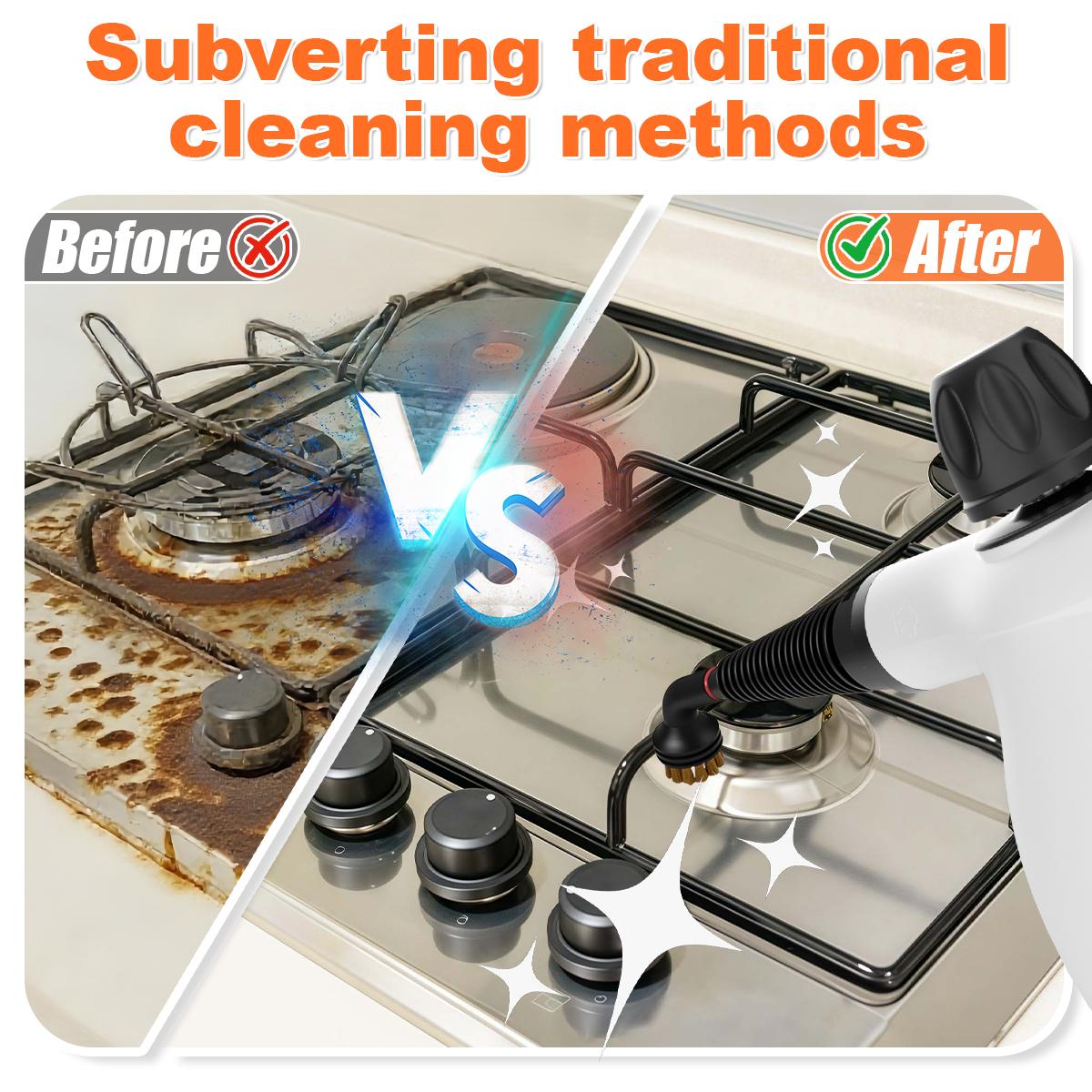 Pressurized Handheld Multi-Surface Steamer Steam Cleaner with 12pc Cleaning Kit