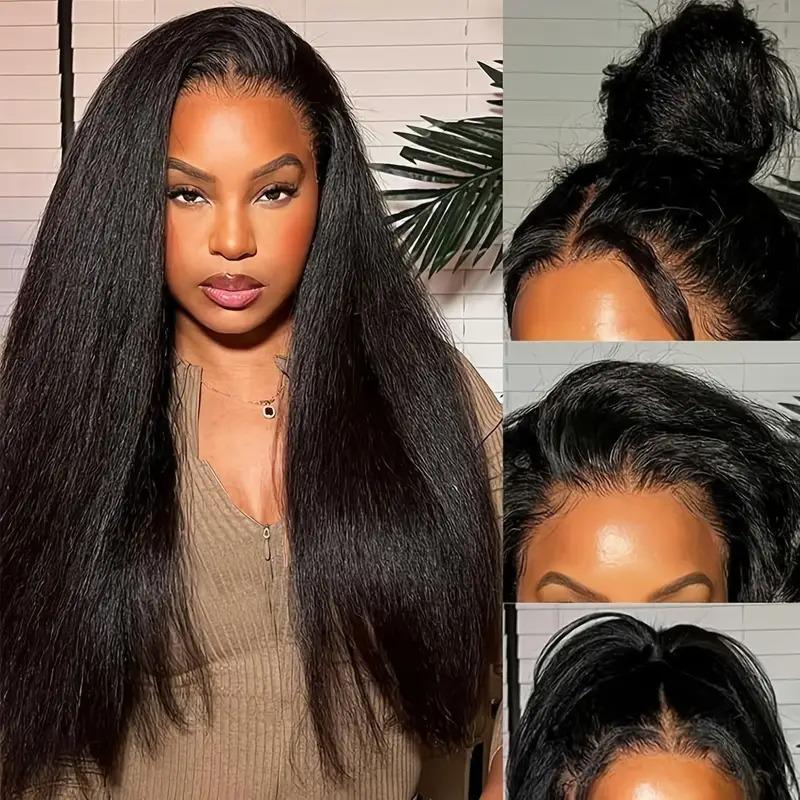 [200% Density] Menglle Yaki Loose Wave/Yaki Straight/Yaki Burmese Curly/Loose Deep Wave No Yaki 13x4 Lace Front Wigs Human Hair Pre Cut Lace Glueless Yaki Bounce Wand Curly Wig Natural Hairline Beginner Friendly#springfresh#GiftedInLove