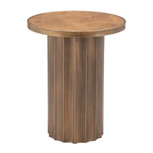Afinato Side Table Brown | Rich Tones & Structural Clarity