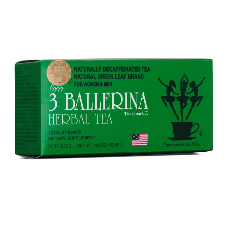 2 Pack/ 36 Tea bags -3 Ballerina 18 Tea Bags - Extra Strength - Original Flavor Beverage Natural