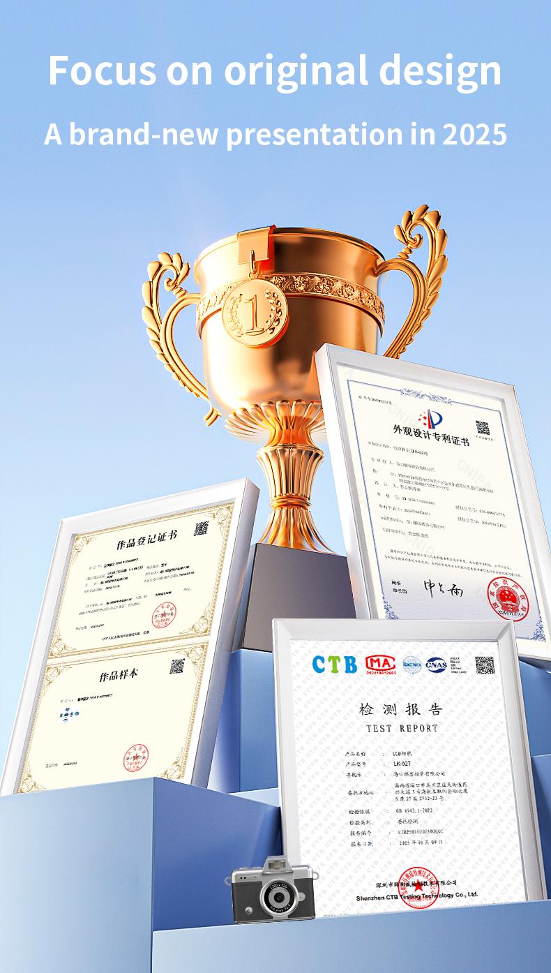 Mini Keychain Digital Camera – Pocket-Size Camera 1080P HD with 1MP Lens, Flash & 0.96" Screen, 32G Card & Charging Cable Included, Retro Vlog Camera for Travel, Concerts, Kids & Instant Party, Sparkling Rose Gold