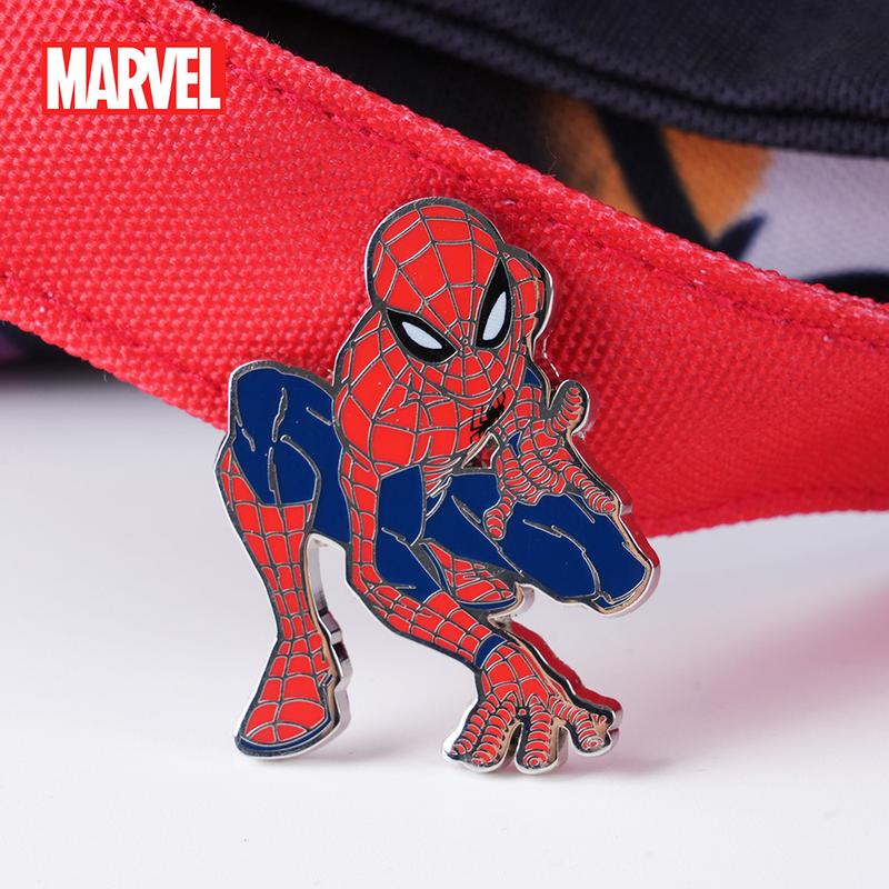 1PC Marvel Spider-Man Pin Officially Licensed Cool Action Superhero Anime Brooch Backpack Decoration Jacket Lapel Anti-Rust Exquisite Alloy Enamel Gift