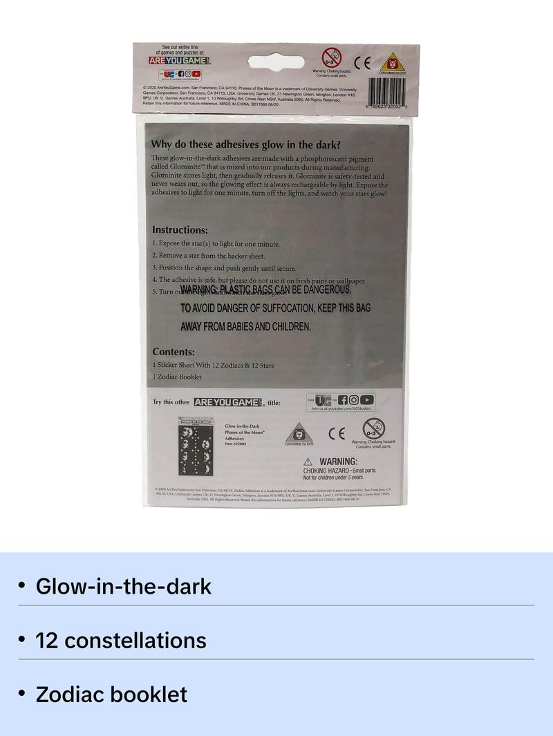 Glow-in-the-Dark Zodiac Adhesives